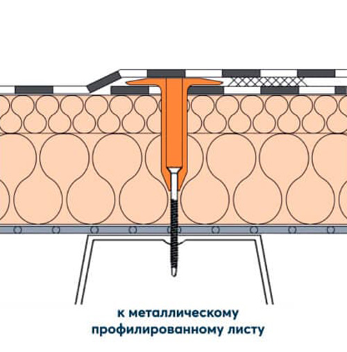 Дюбель кровельный РОКС 60, тарельчатый